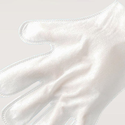 Close-up of the thick soft non-woven cleaning glove