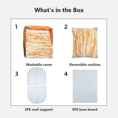 Pet house bed parts: cover, cushion and EPE boards