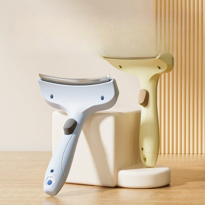 One-Click Deshedding Comb, Cat & Dog Grooming Tool