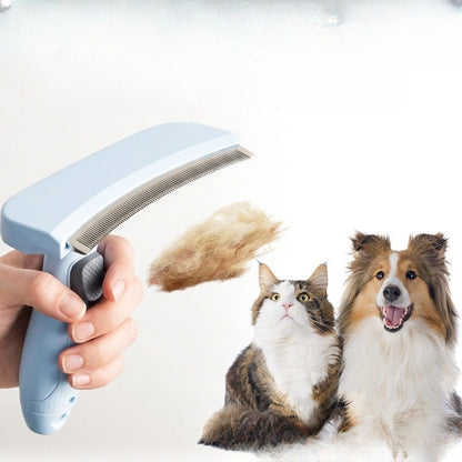 One-Click Deshedding Comb, Cat & Dog Grooming Tool