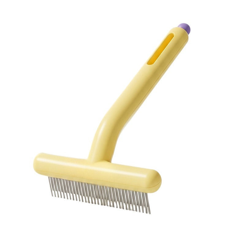 Rake comb with long and short stainless steel teeth